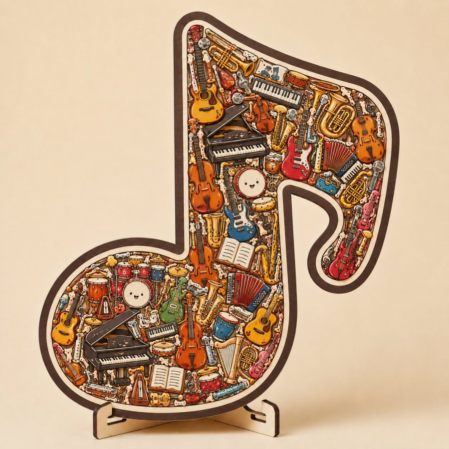🔥Last Day 50% OFF - 🎶Musical Note Instrument Jigsaw Puzzle Ornament(✨Buy 2 Free Shipping)