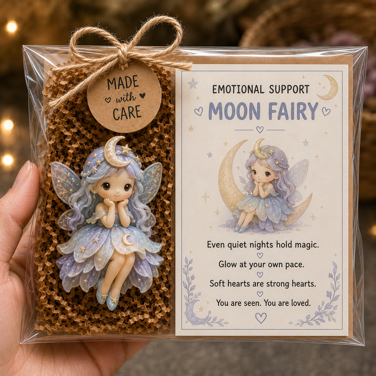 [Copy]Emotional Support Fairy Gift Set | Figurine and Encouragement Card