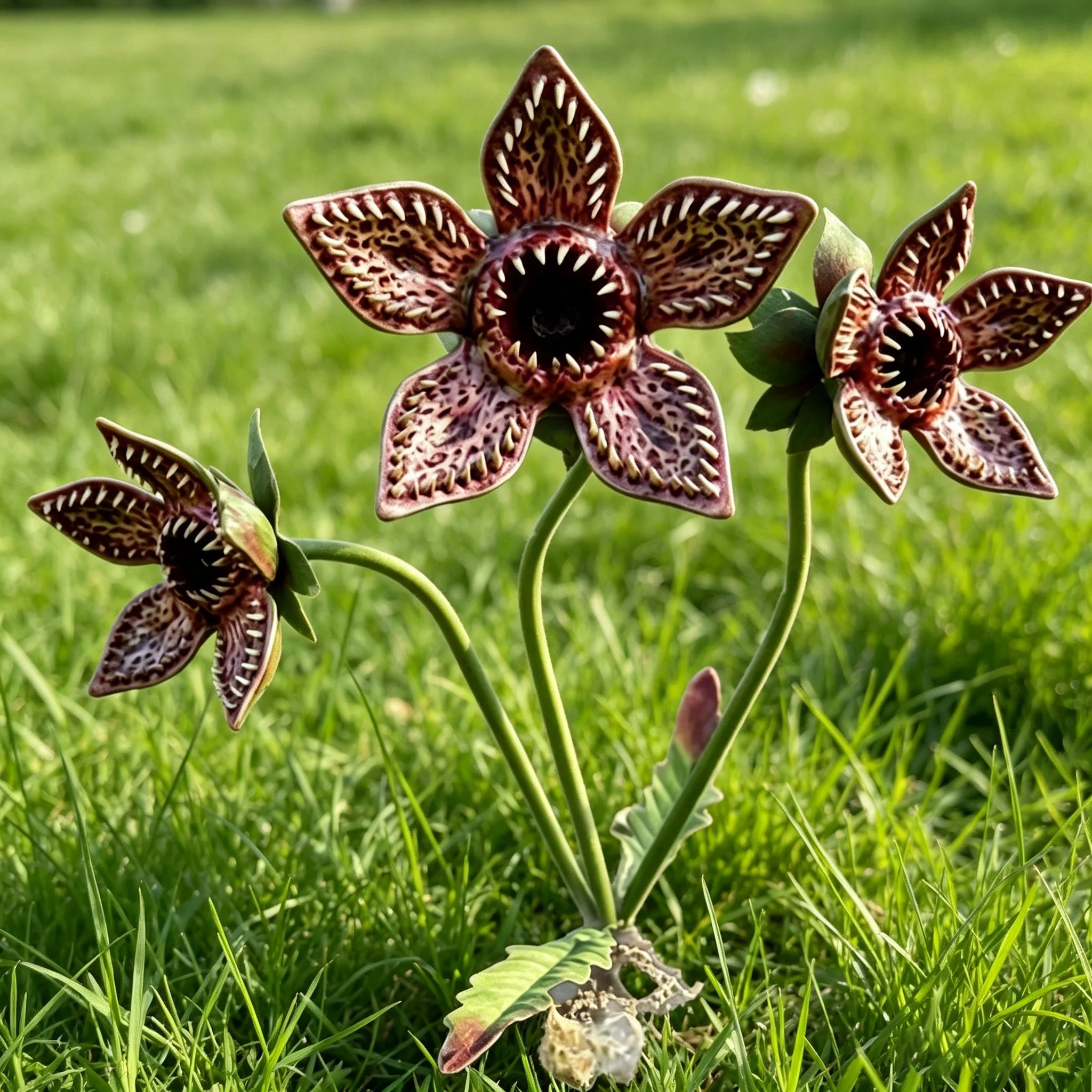 🌿 Monster Bloom Garden Stake