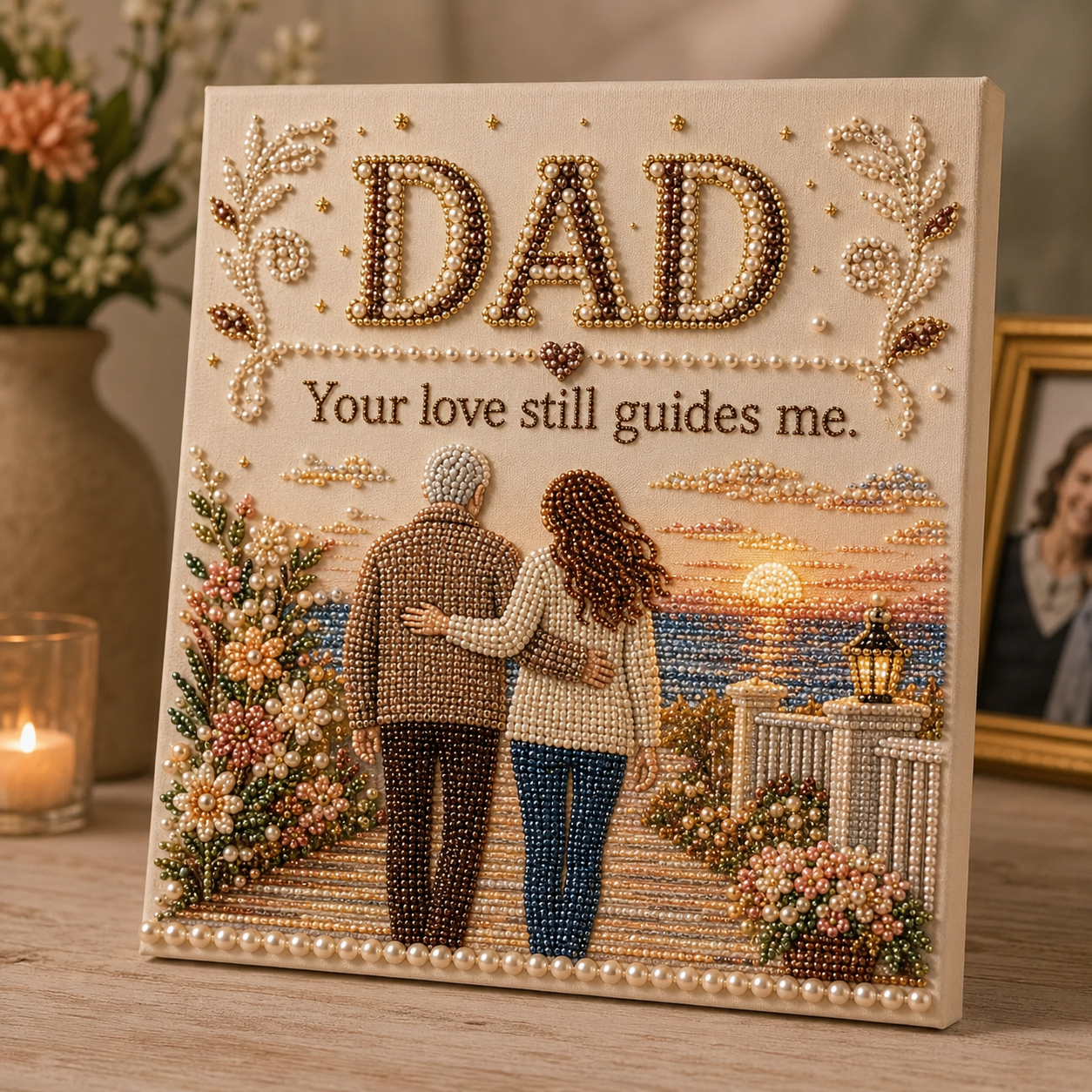 Father’s Day Pearl Beaded Art Kit – A Handmade Keepsake for Dad