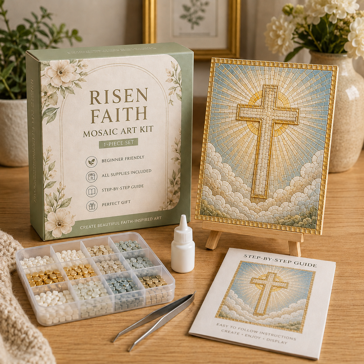 Faith & Memories Sea Glass Art Kit – Meaningful DIY Keepsakes 🙏💖