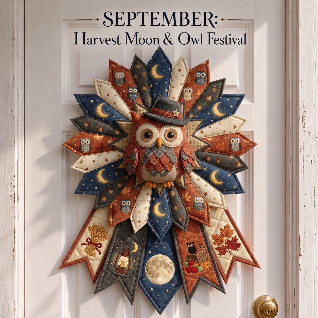 🗓️ Beginner-Friendly 12-Month 3D Quilted Door Hanger Sewing Kit Collection | Complete DIY Craft Kit 💕