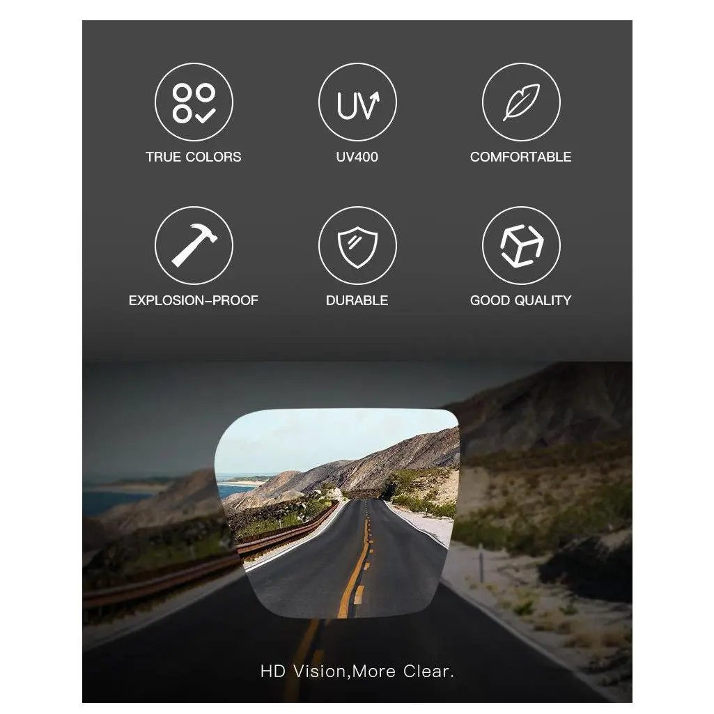 ☀️UV400 Photochromic Polarized Safety Glasses🥇Impact Resistant Outdoor Sports & Work Eyewear