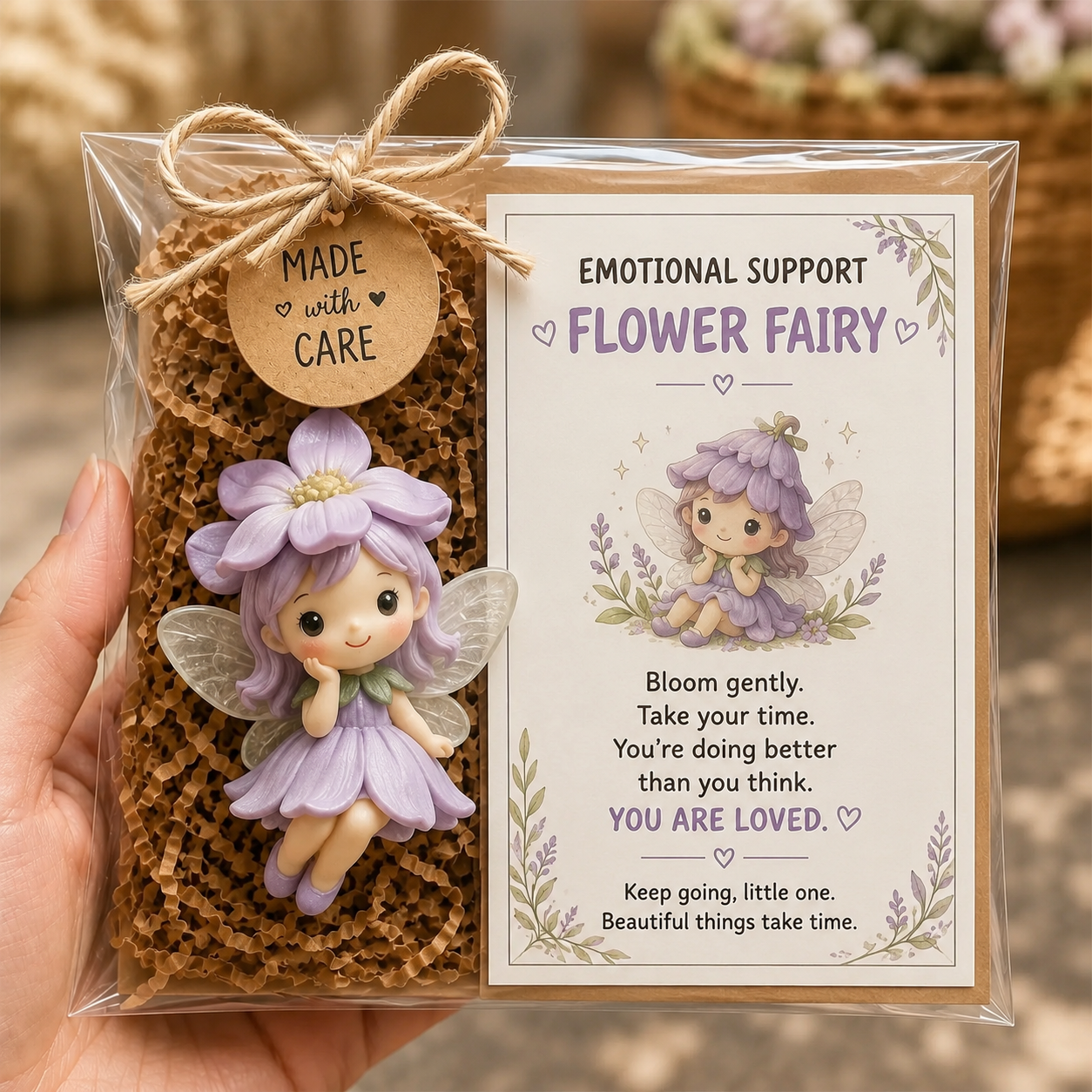 [Copy]Emotional Support Fairy Gift Set | Figurine and Encouragement Card