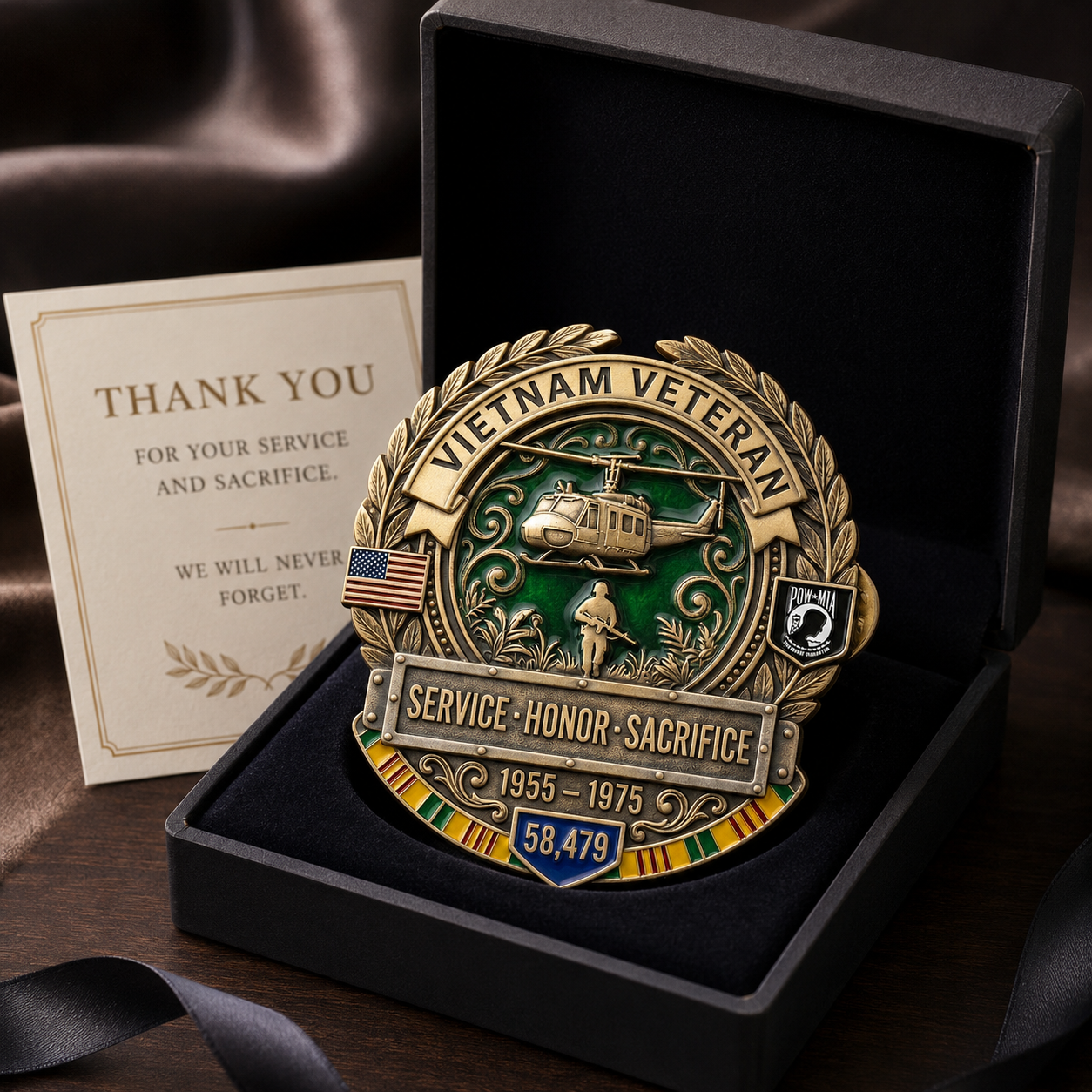 🦅LAST DAY 50% OFF -- 🎖️Vietnam Veteran Honor Commemorative Pin