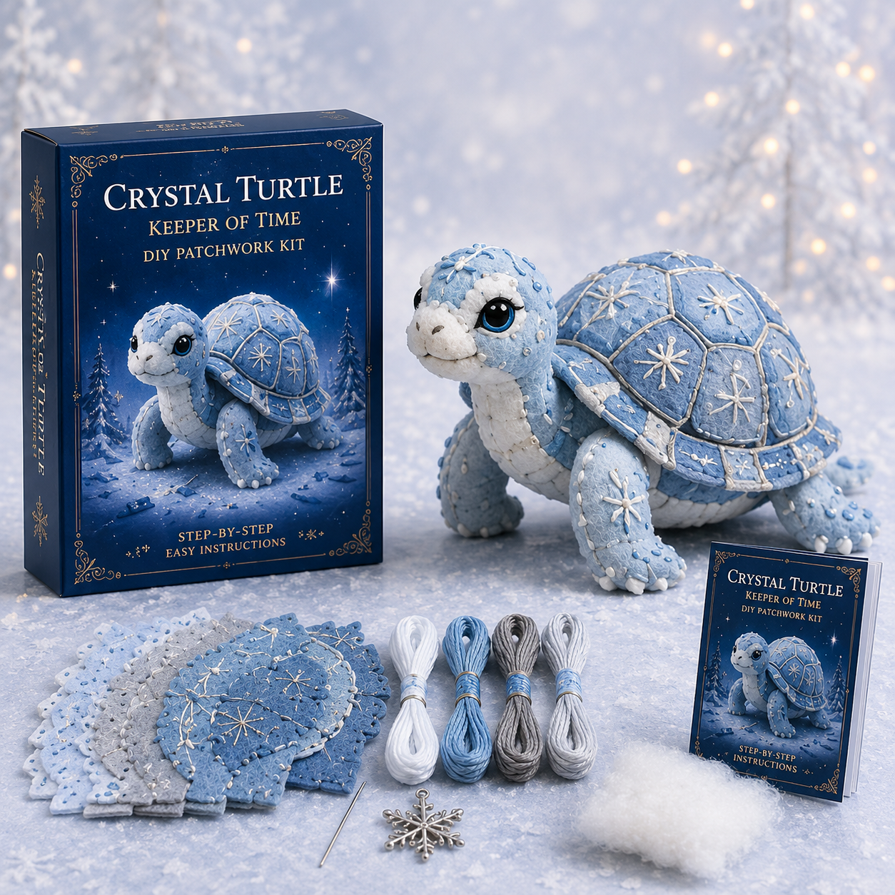 Arctic Winter Guardians Series 2 DIY Patchwork Kit – Magical Winter Animal Craft ❄️🧵