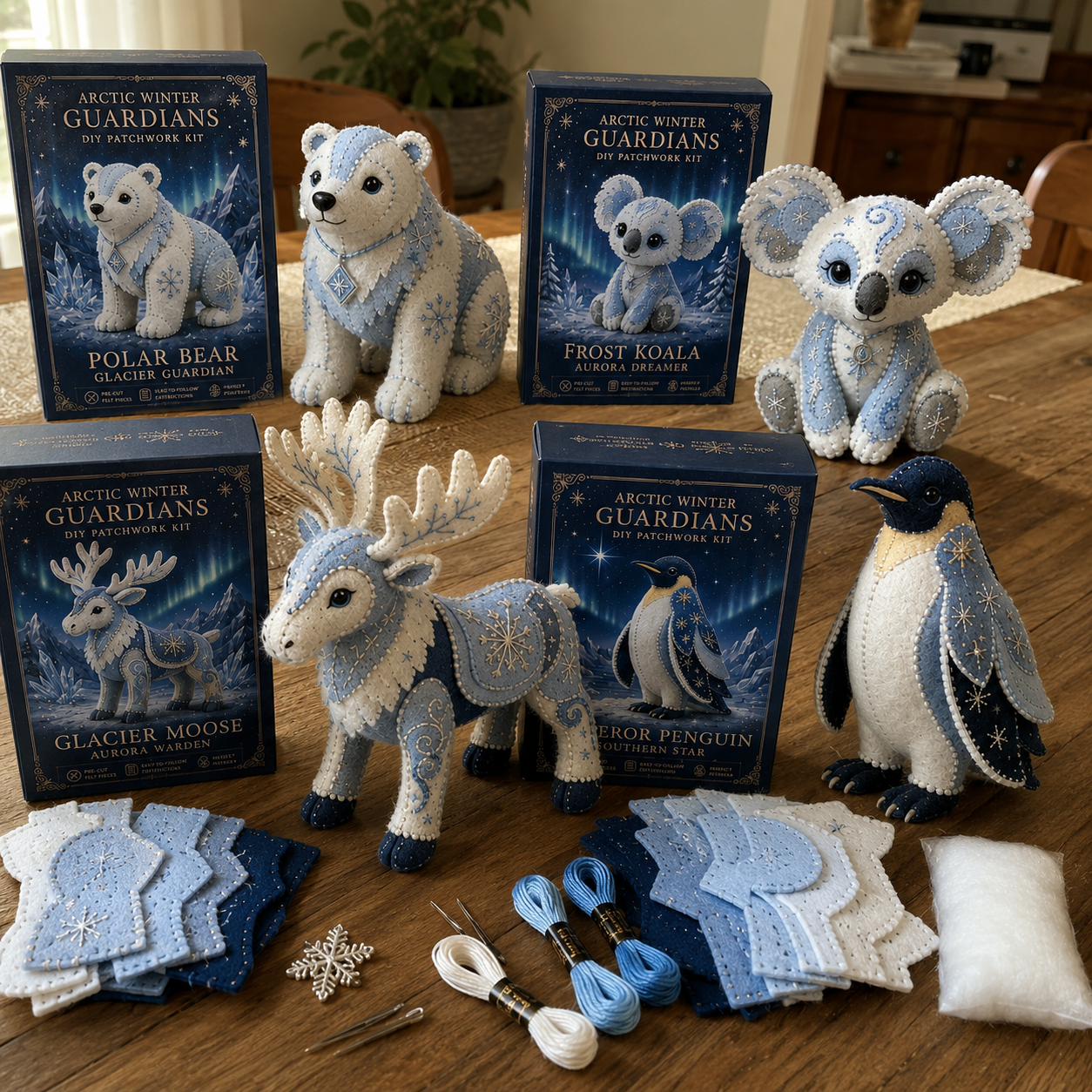 Arctic Winter Guardians Series 2 DIY Patchwork Kit ❄️🔥Last 4 hours 🔥Buy 2 Get 1 Free 