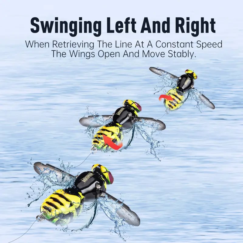🔥 Last Day 49% OFF – 🐝 Bionic Wasp Topwater Lure That Triggers Explosive Strikes