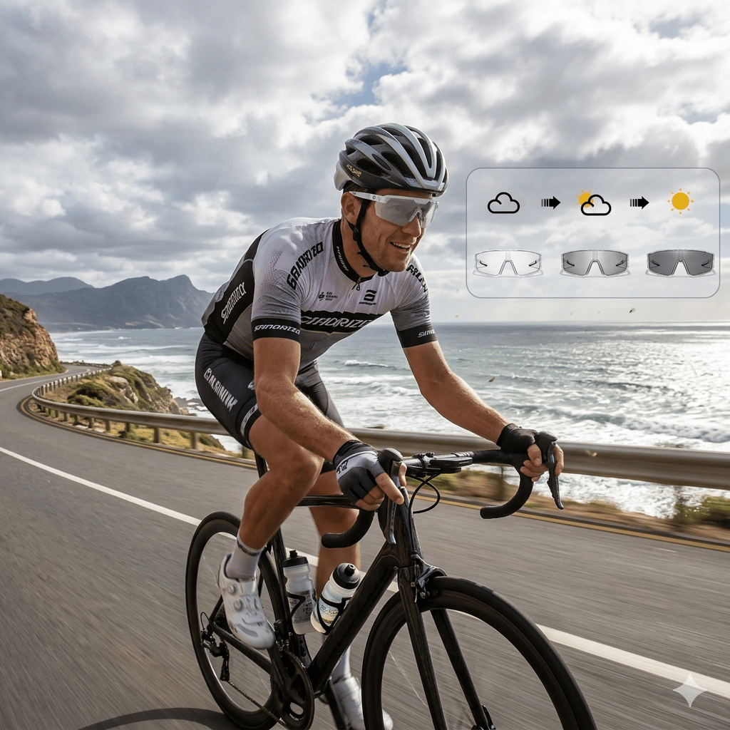 ☀️UV400 Photochromic Polarized Safety Glasses🥇Impact Resistant Outdoor Sports & Work Eyewear