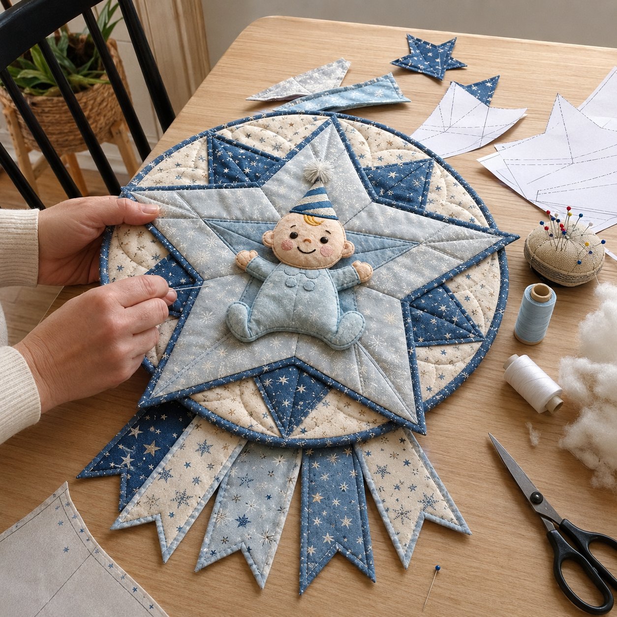 🗓️ Beginner-Friendly 12-Month 3D Quilted Door Hanger Sewing Kit Collection | Complete DIY Craft Kit 💕