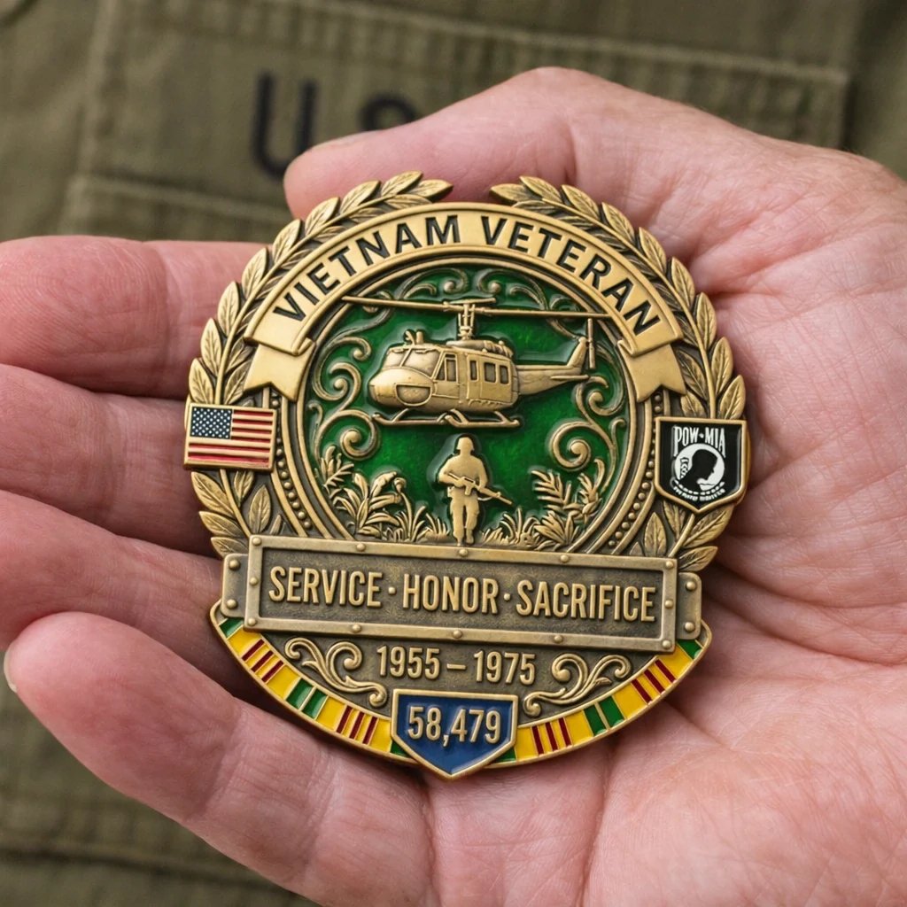 🦅LAST DAY 50% OFF -- 🎖️Vietnam Veteran Honor Commemorative Pin