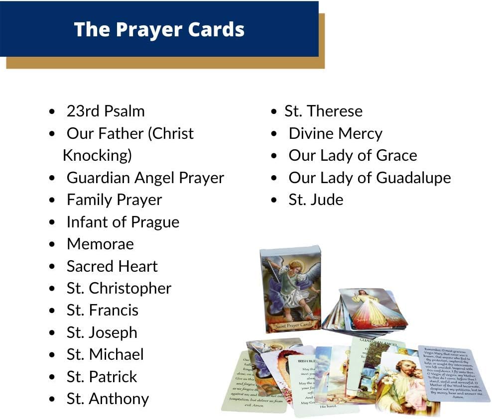 Catholic Faux Leather Holy Card Holder – Pocket Prayer Card Organizer with Snap Closure ✝