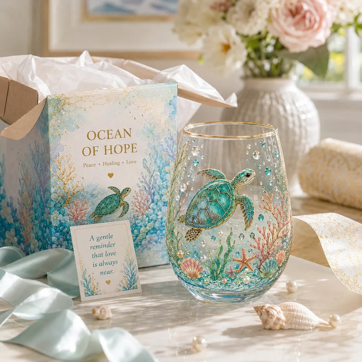 🔥LAST DAY 50% OFF - 🌸🌿 Limited Edition 2026 Garden Morning Bliss Glass Tea Cup☀️☕