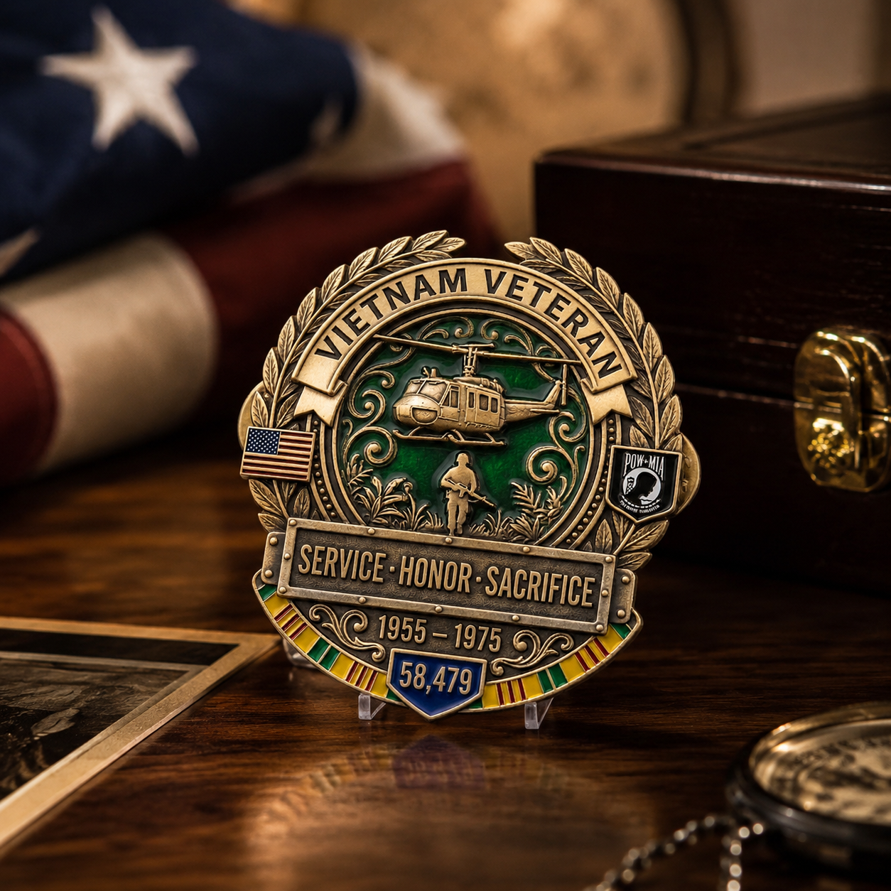 🦅LAST DAY 50% OFF -- 🎖️Vietnam Veteran Honor Commemorative Pin