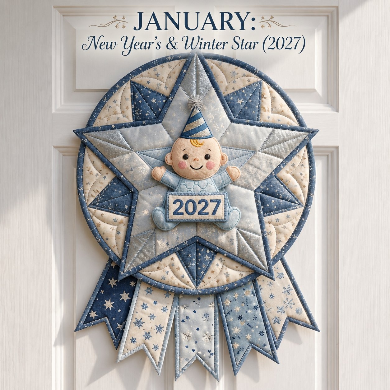 🗓️ Beginner-Friendly 12-Month 3D Quilted Door Hanger Sewing Kit Collection | Complete DIY Craft Kit 💕
