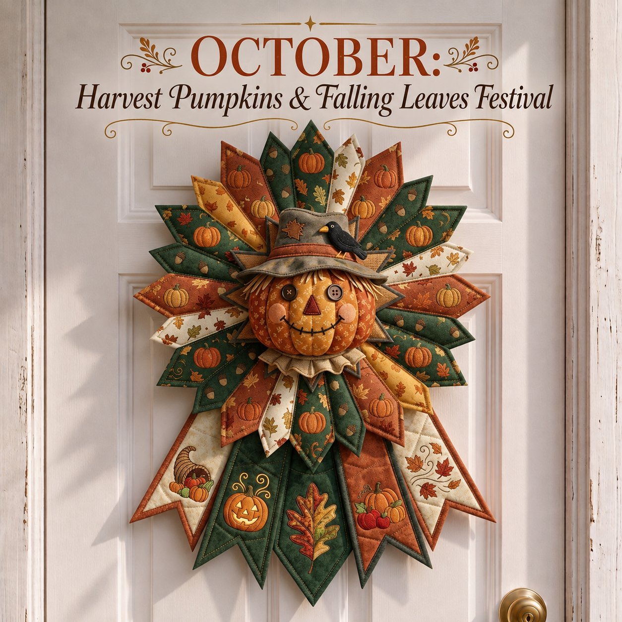 🗓️ Beginner-Friendly 12-Month 3D Quilted Door Hanger Sewing Kit Collection | Complete DIY Craft Kit 💕