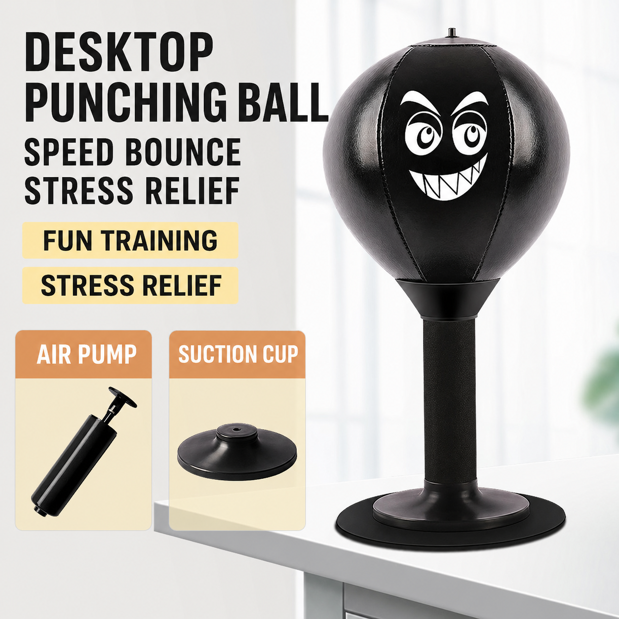 🔥🥊🥊Gamer Rage Relief Punching Buddy – Funny Desktop Stress Toy for Gamers✊✊