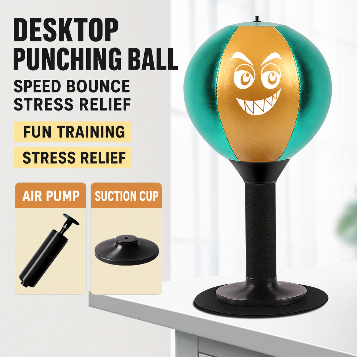 🔥🥊🥊Gamer Rage Relief Punching Buddy – Funny Desktop Stress Toy for Gamers✊✊