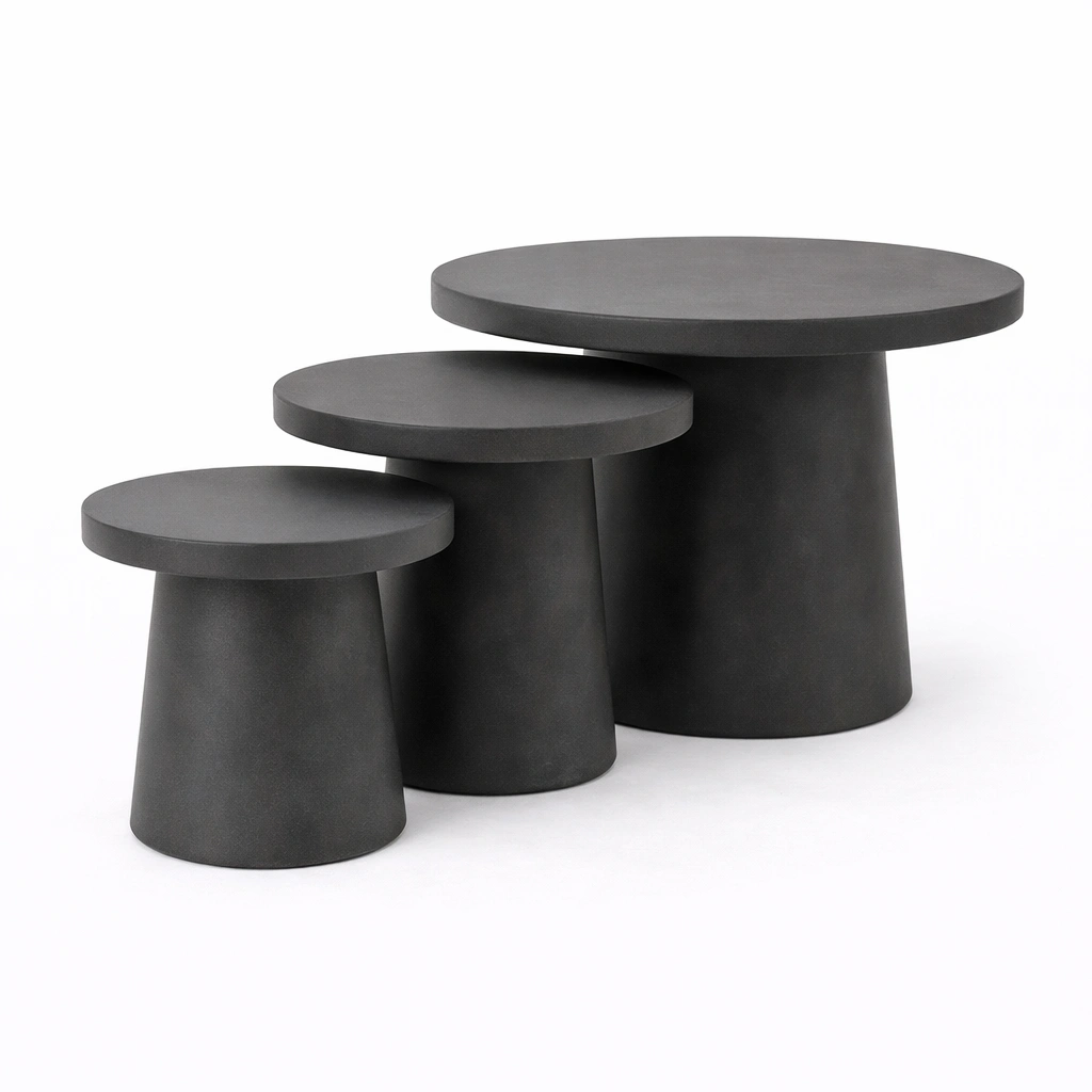 Tables gigognes design moderne (lot de 3) C Noir-nestifyo