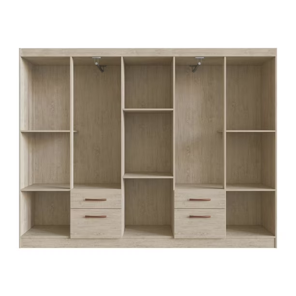 Clóset Mili 10 Puertas 2 Cajones Mdf Arena