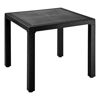 Mesa Eterna Rimax Cuadrada Color Negro