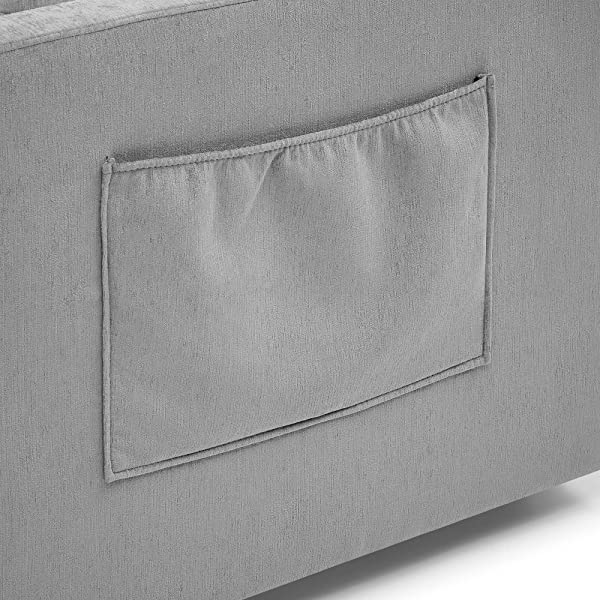 Sofá cama convertible multifuncional 3 en 1 tamaño Queen, cómodo sofá cama extraíble de terciopelo de 63,8"