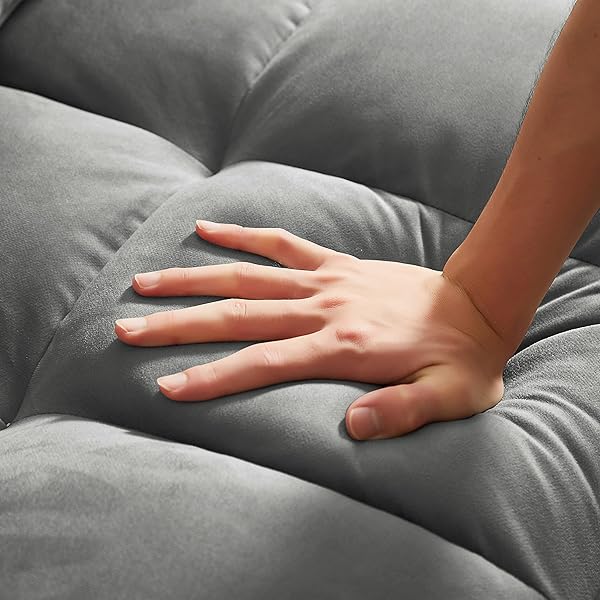 Sofá cama convertible multifuncional 3 en 1 tamaño Queen, cómodo sofá cama extraíble de terciopelo de 63,8"