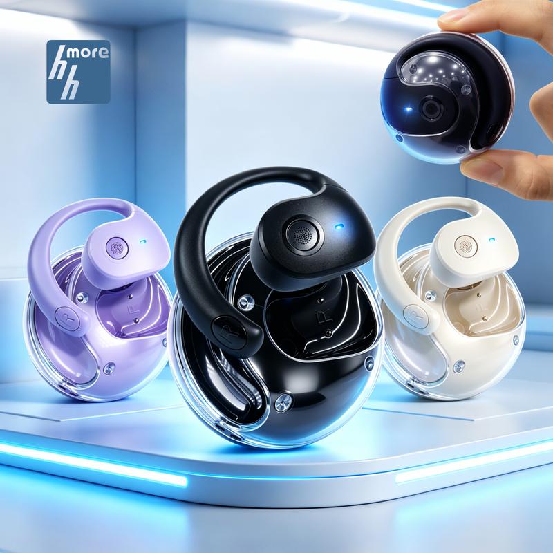 Audífonos Inalámbricos Deportivos, 75H Auriculares Bluetooth 6.1 HiFi Estéreo con HD Micró, ENC Cancelacion Ruido, Dual LED Pantalla, IPX7 Impermeable Auriculares Inalambricos para Running