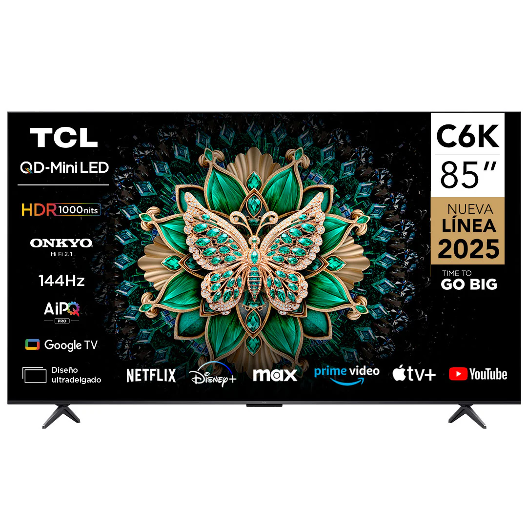 Smart TV 85" TCL 4K Mini LED 85C6K