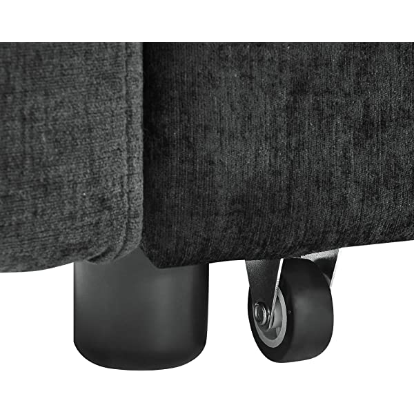 Sofá cama convertible multifuncional 3 en 1 tamaño Queen, cómodo sofá cama extraíble de terciopelo de 63,8"