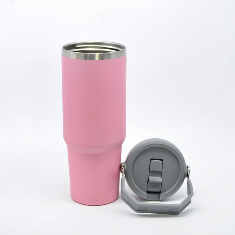 Vaso Tumbler Mug Termico Botella Agua Buffer Acero Inox 600ML Libre de BPA con Sistema de Doble Pared para Temperatura Ideal por Horas HYF-2002