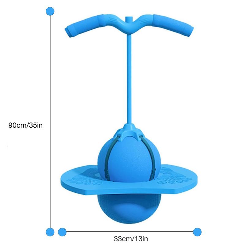 Pogo Jumper with Handle and Ball Pump, High Jump Toy Bounce Jump Trick Board Pogo Bouncing Ball Safe and Fun Pogo Stick for Kids Boys Girls and Adults Prolonged Use