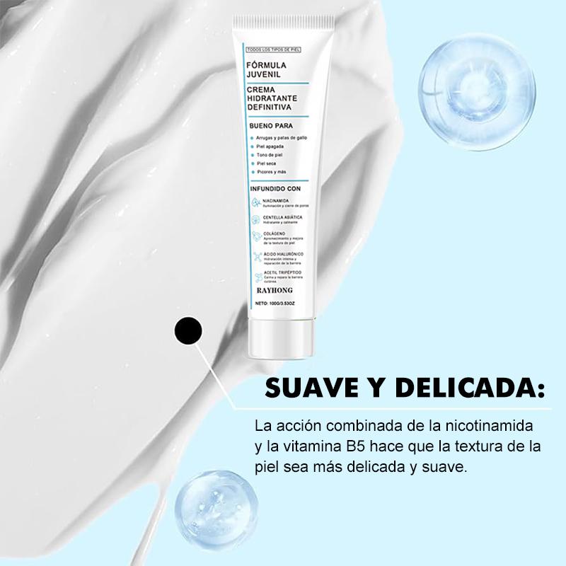 Crema hidratante definitiva RAYHONG Youth Formula (100 ml) / Colágeno, niacinamida, centella asiática, ácido hialurónico / Arrugas, manchas oscuras, cuidado de la piel hidratante diario hidratante