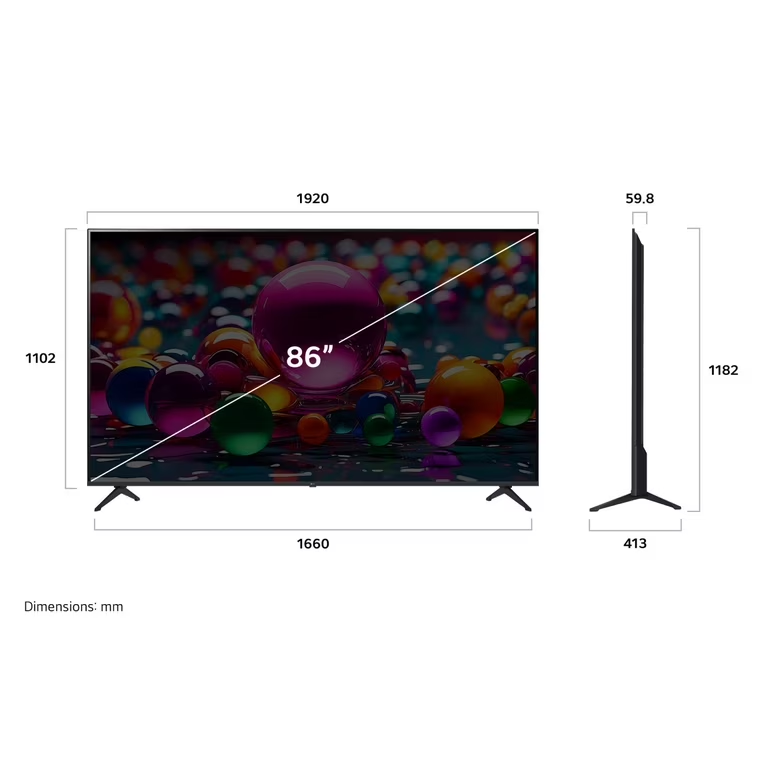 Televisor 86" LED 4K UHD86UA7500PSA Smart TV LG