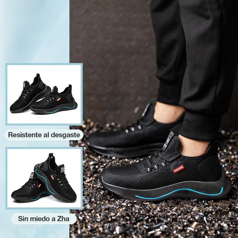 NIEION Zapatos De Seguridad Mujer Zapatillas Mujer Trabajo Tenis Sport Industriale De Fibra  Industrial Trabajo Ligero Tenis Para Mujer Y Hombre Work Shoes Para Hombre Y Mujer