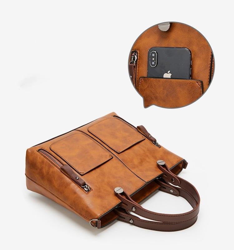 Lisa™ | Bolso de Hombro de Cuero Vintage – Gran Capacidad y Estilo