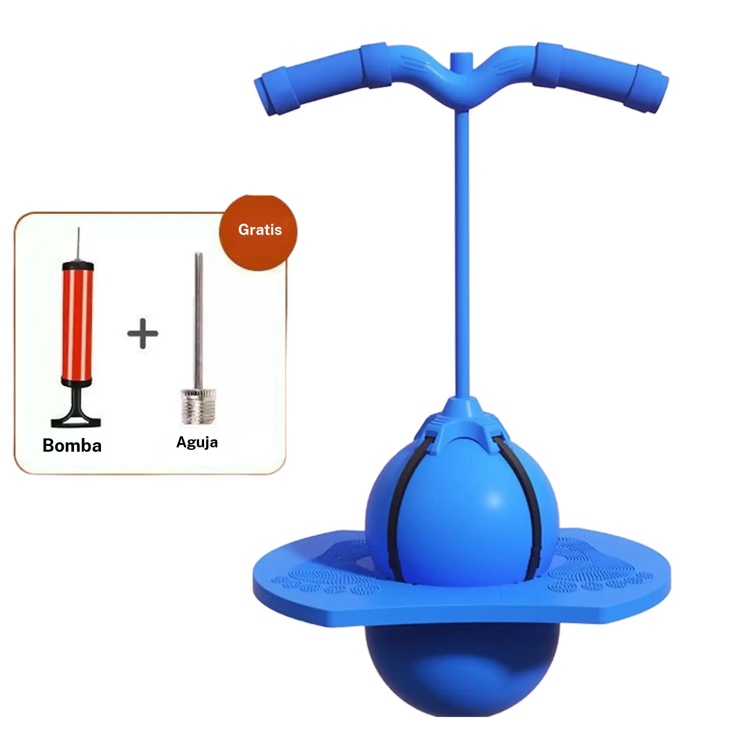 Pogo Jumper with Handle and Ball Pump, High Jump Toy Bounce Jump Trick Board Pogo Bouncing Ball Safe and Fun Pogo Stick for Kids Boys Girls and Adults Prolonged Use