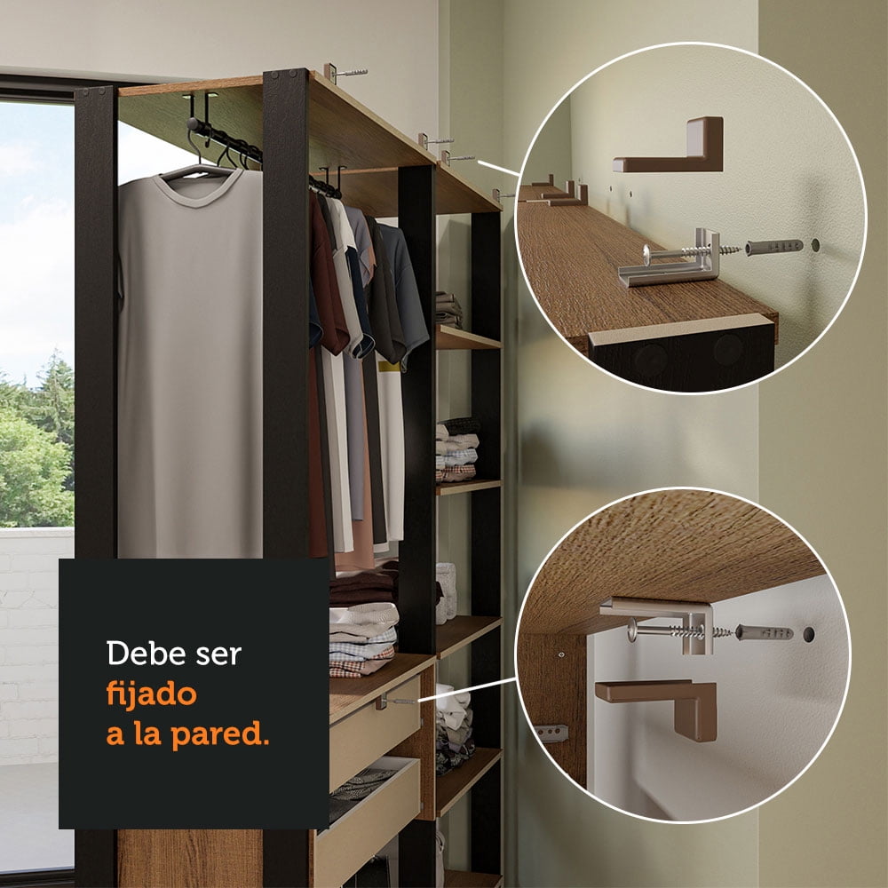 Ropero Closet Madesa Valencia 358cm MN 03