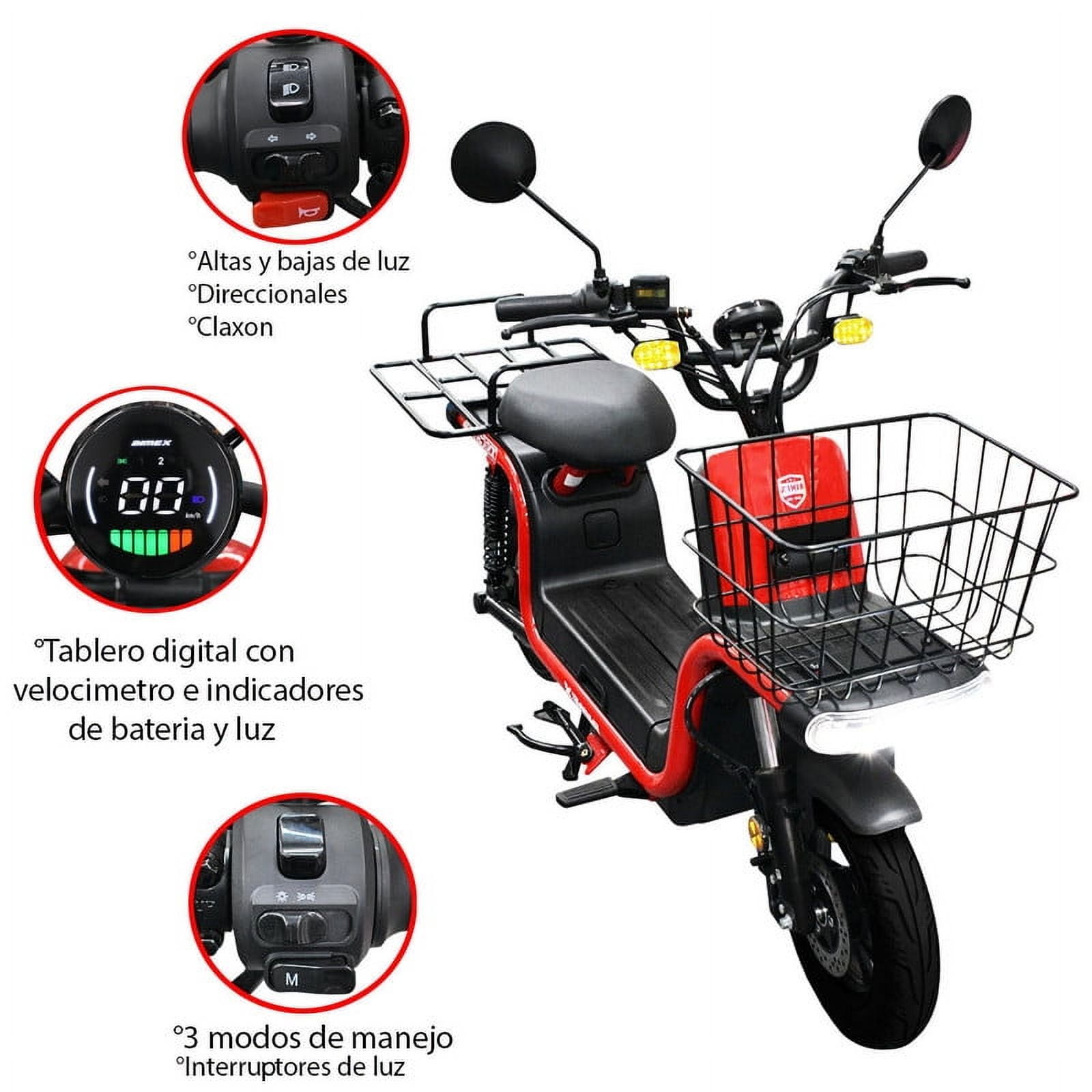 Bici Moto Electrica Bimex Knight Rojo