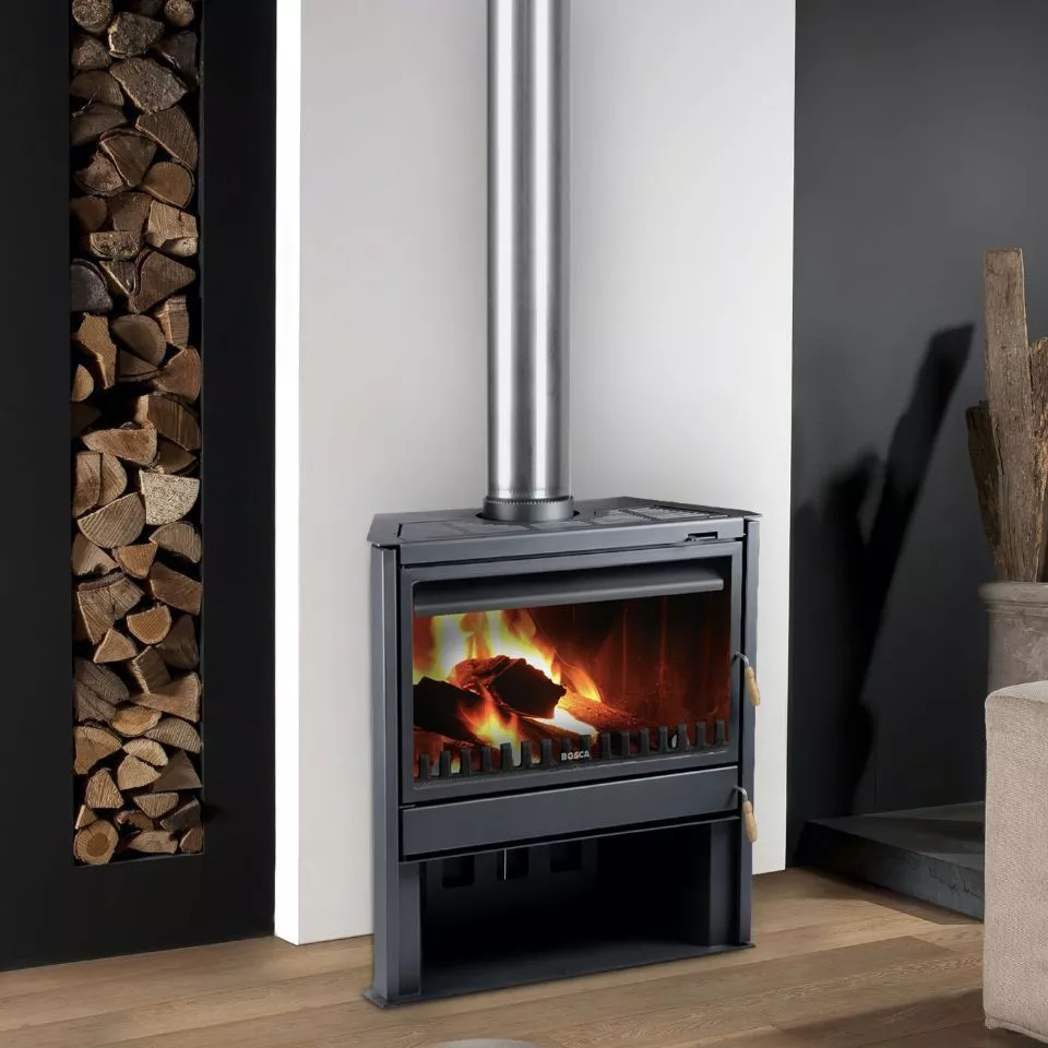 Chimenea Bosca freestanding 850 + Kit Instalacion