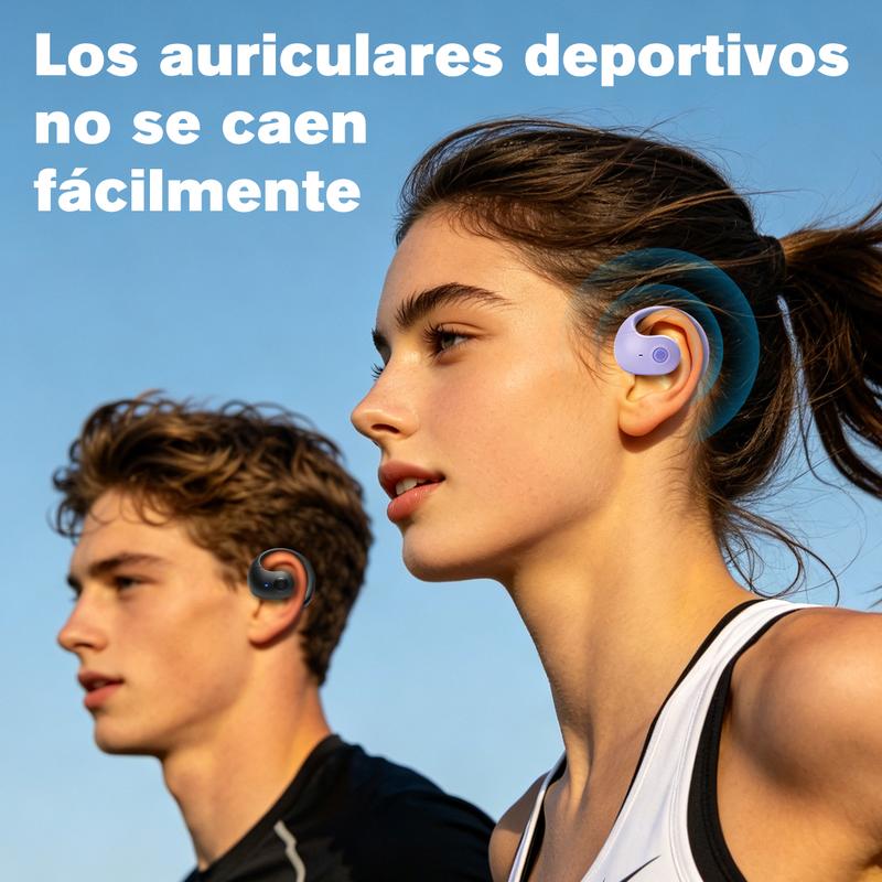 Audífonos Inalámbricos Deportivos, 75H Auriculares Bluetooth 6.1 HiFi Estéreo con HD Micró, ENC Cancelacion Ruido, Dual LED Pantalla, IPX7 Impermeable Auriculares Inalambricos para Running