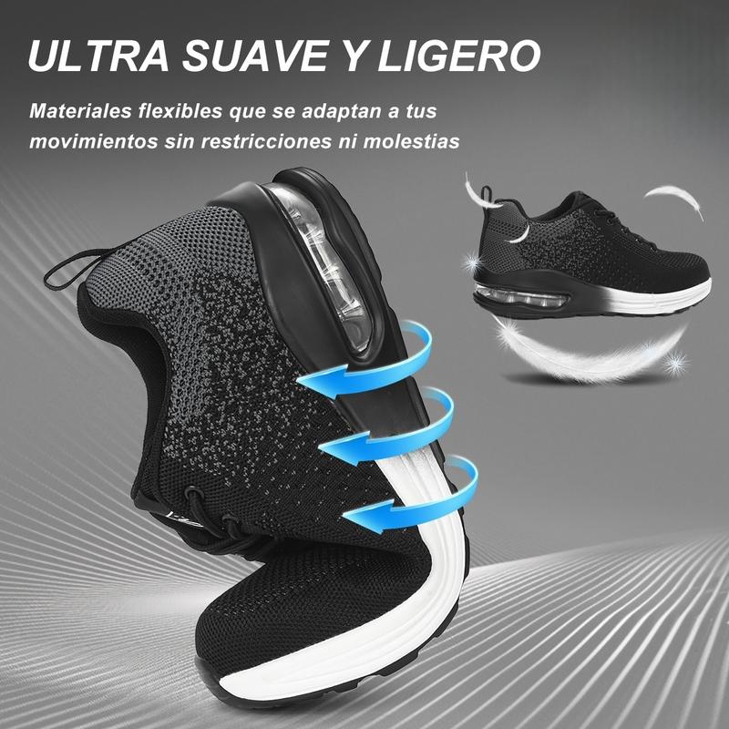 NIEION Zapatos De Seguridad, Tenis De Seguridad, Anti-Smash Anti-Puncture, Zapatos De Seguridad Para Mujer, Zapatos De Seguridad Para Hombre, Zapatos De Trabajo Para Mujer Y Hombre