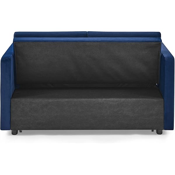Sofá cama convertible multifuncional 3 en 1 tamaño Queen, cómodo sofá cama extraíble de terciopelo de 63,8"