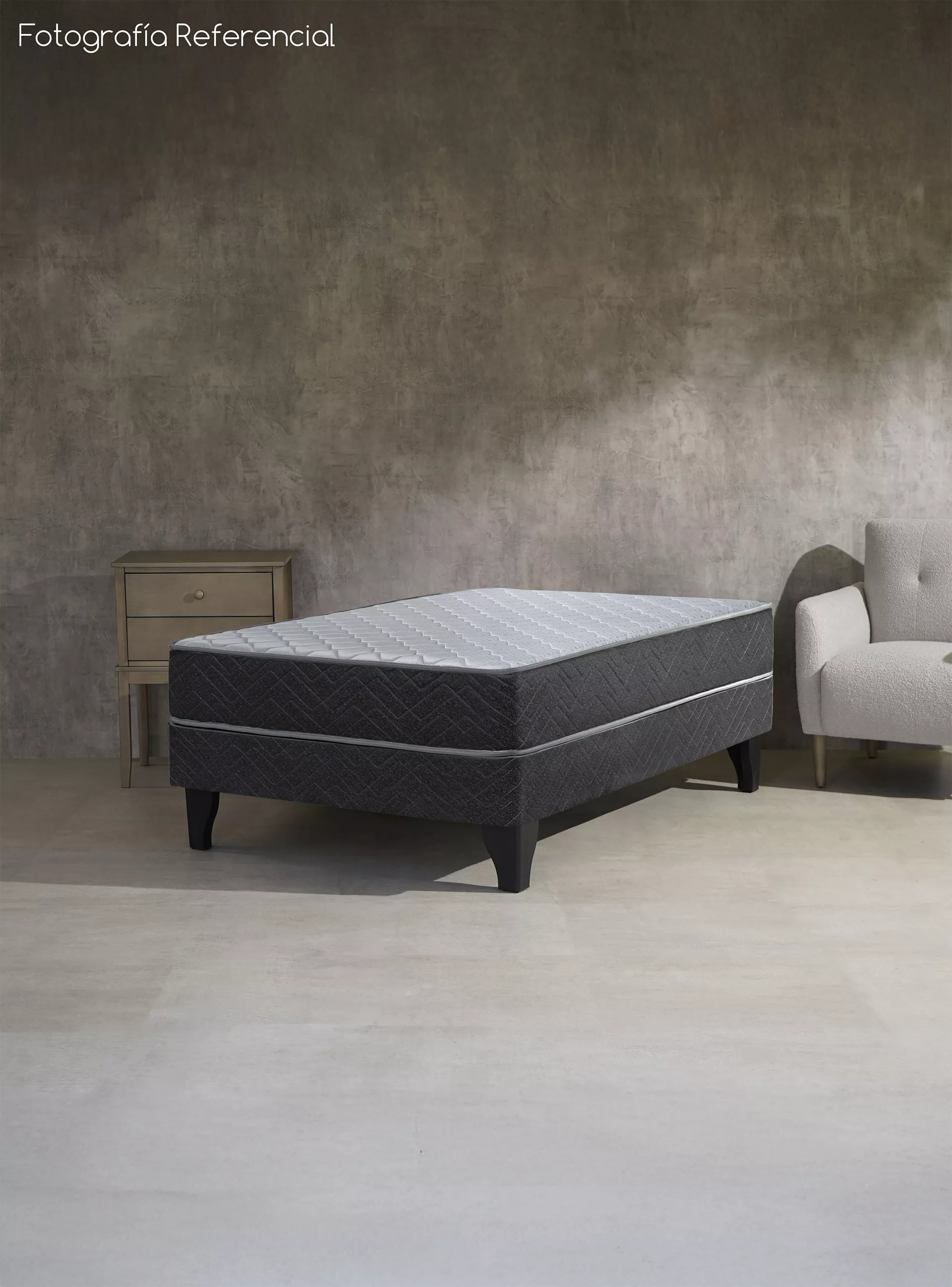 Cama Europea Cadiz 1 Plaza 190 cm