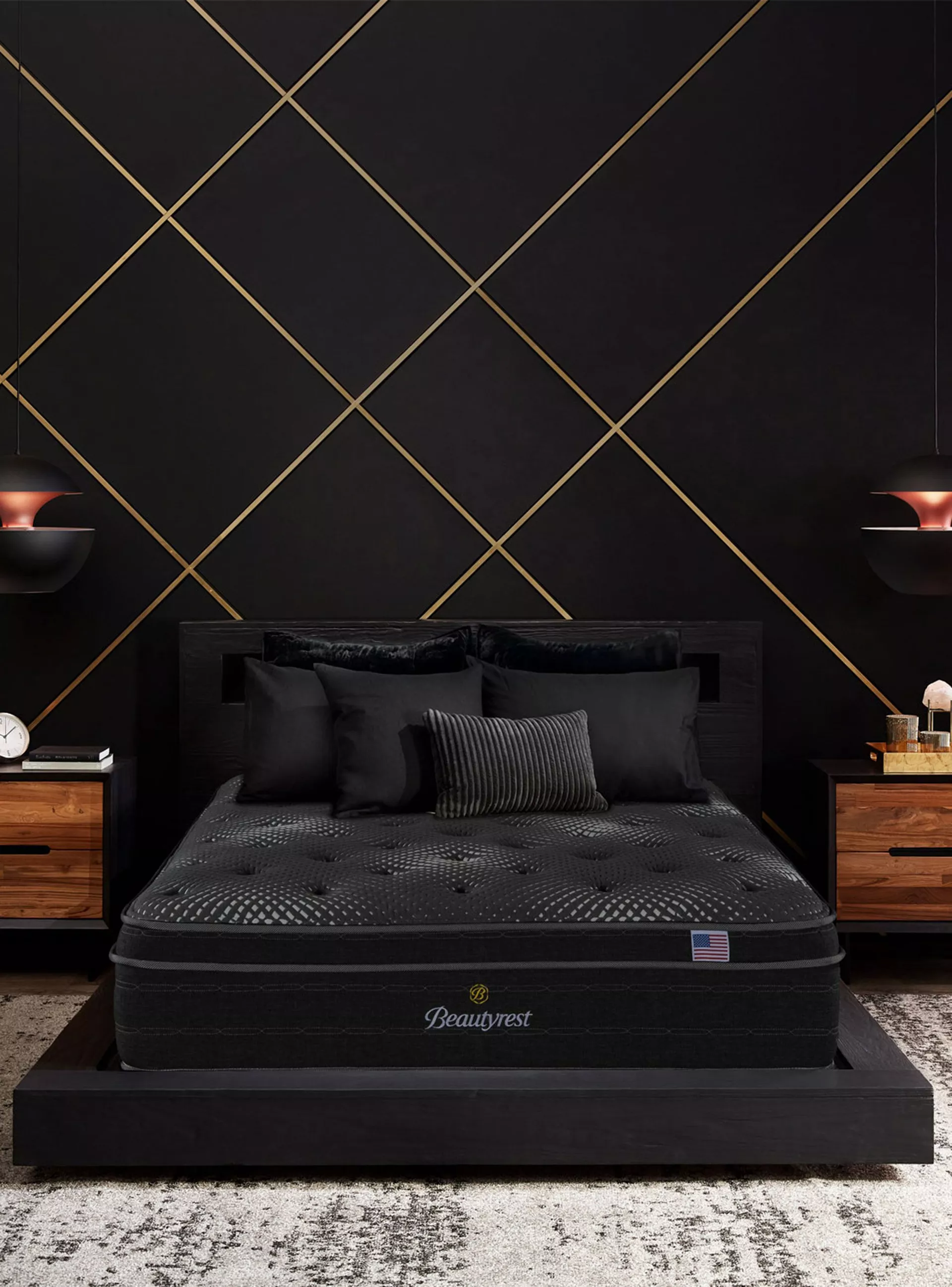 Cama Europea Platinum 2 Plazas Box Base Dividida