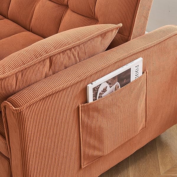 Sofá cama convertible multifuncional 3 en 1 tamaño Queen, cómodo sofá cama extraíble de terciopelo de 63,8"