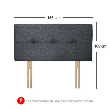 Dormitorio Acqua 2 Plazas Gris/Gris + Sofá Cama