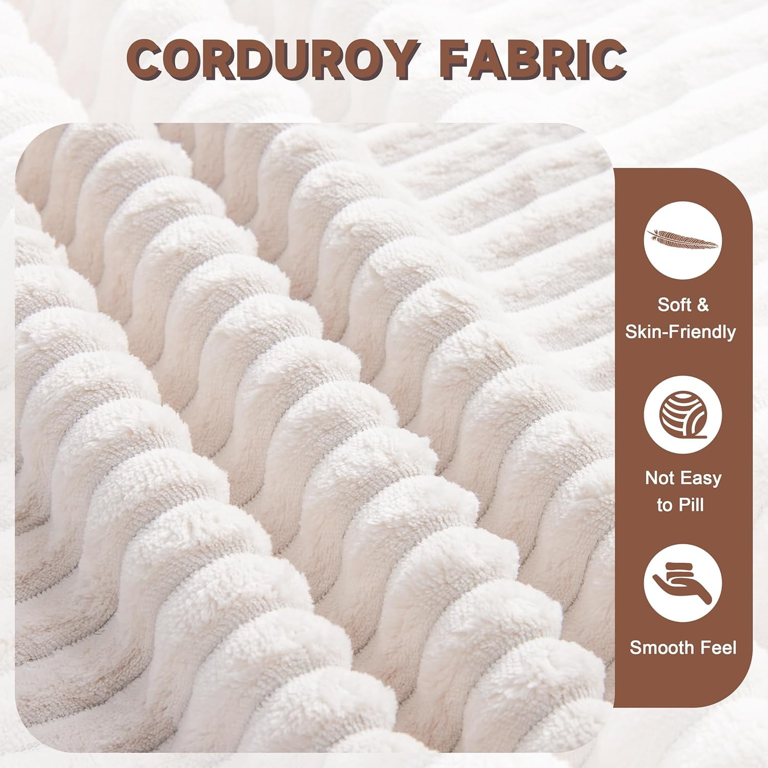 Linsy Home Sofá cama tipo futón convertible de pana de 71" de ancho