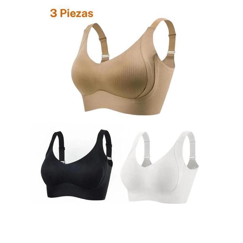 Brasier sin varillas con realce para mujer, brasier sin costuras cómodo y transpirable, lencería suave y ligera para todas las estaciones, ropa femenina