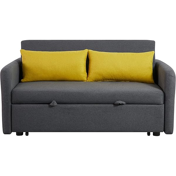 Sofá cama convertible multifuncional 3 en 1 tamaño Queen, cómodo sofá cama extraíble de terciopelo de 63,8"